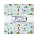 Pets Fabric 10 Inch Stacker Layer Cake by Lori Whitlock for Riley Blake Designs