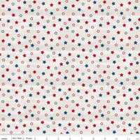 Let Freedom Soar Fabric Stars Off White C10521-OFFWHITE Patriotic Quilting Fabric