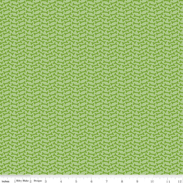 Cooper Fabric Bones Green C11403-GREEN Quilting Fabric
