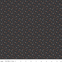 Hey Bootiful Fabric Dots Charcoal by My Mind's Eye for Riley Blake Designs C13135-CHARCOAL