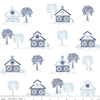 Simply Country Fabric - Main White - Tasha Noel - Riley Blake Designs - C13410-WHITE