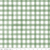 Homemade Fabric Gingham Sage by Echo Park Paper Co for Riley Blake Designs C13721-SAGE