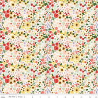 Homemade Fabric Floral White by Echo Park Paper Co for Riley Blake Designs C13723-WHITE