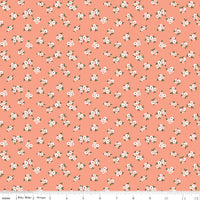 Homemade Fabric Blossoms Coral by Echo Park Paper Co for Riley Blake Designs C13724-CORAL