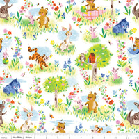 100 Aker Woods Fabric - Winnie the Pooh Fabric - Main White - Jill Howarth - Riley Blake Designs - C15170-WHITE