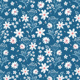 Firework Fields Fabric - Main Coastal Blue - Gracey Larson - Riley Blake Designs