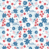 Firework Fields Fabric - Main White - Gracey Larson - Riley Blake Designs