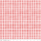 Firework Fields Fabric - Gingham Red - Gracey Larson - Riley Blake Designs