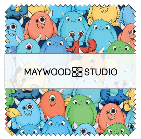 Space Monsters Fabric - Charm Pack - Maywood Studio