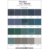 Woolies FLANNEL Stormy Seas Fat Quarter Bundle by Bonnie Sullivan for Maywood Studio