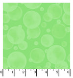 Bubbles Green Fabric - Space Monsters Fabric - Maywood Studio