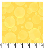 Bubbles Yellow Fabric - Space Monsters Fabric - Maywood Studio