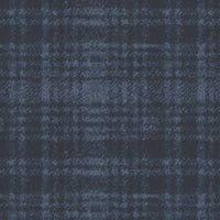 Woolies Flannel Fabric Windowpane Dark Navy by Bonnie Sullivan for Maywood Studio