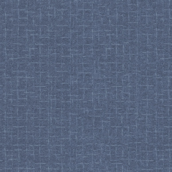 Woolies Flannel Fabric Crosshatch Blue by Bonnie Sullivan for Maywood Studio MASF18510-B