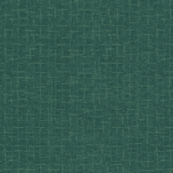Woolies Flannel Fabric Crosshatch Teal by Bonnie Sullivan for Maywood Studio MASF18510-Q