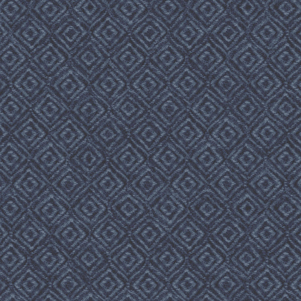 Woolies Flannel Fabric On Point Blue by Bonnie Sullivan for Maywood Studio MASF9422-N