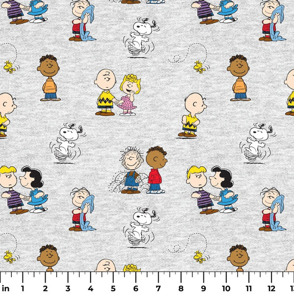 Peanuts Fabric - Charlie Brown & Gang Classic Fabric - Springs Creative Fabric