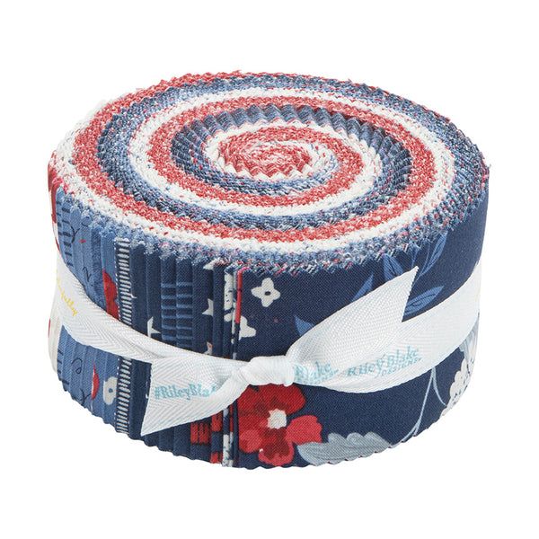 Holly Holiday - Jelly Roll - (40) 2.5 Strips - Rolie Polie - by Chris —  RebsFabStash