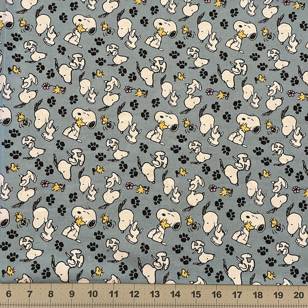 Peanuts Fabric - Snoopy & Woodstock Playing Fabric - Springs Creative Fabric