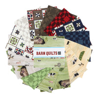 Barn Quilts Fabric 5 Inch Stacker Charm Pack by Tara Reed for Riley Blake Designs 5-11050-42