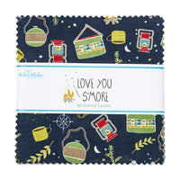 Love You S'More 5" Stacker Charm Pack by Gracey Larson for Riley Blake Designs 5-12140-42