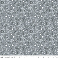 Down on the Farm Bandanas Gray C10073-GRAY Quilting Fabric