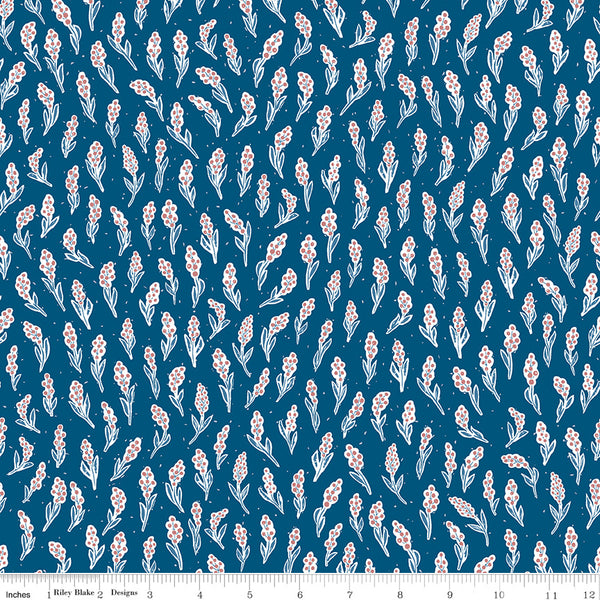 Rocky Mountain Wild Berries Blue C10291-BLUE Quilting Fabric