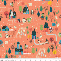 Tiny Treaters Fabric Main Orange by Jill Howarth for Riley Blake Designs C10480-ORANGE