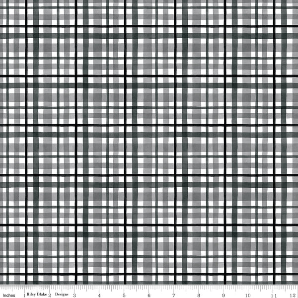 At The Lake Plaid Gray (C10553-GRAY) Quilting Fabric