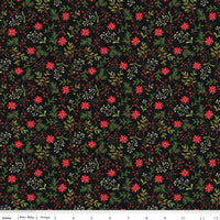 Snowed In Fabric Berries Black C10812-BLACK Quilting Fabric