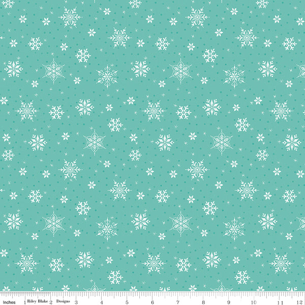 Snowed In Snowflakes Glacier Fabric C10815-GLACIER Quilting Fabric