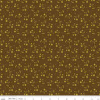 Adel In Autumn Fabric Berries Chocolate by Sandy Gervais for Riley Blake Designs C10823-CHOCOLATE