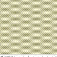 Christmas at Buttermilk Acres Fabric Plaid Cream Green C10905-CREAMGREEN Quilting Fabric