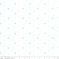 Quilt Fair Fabric Sewing Machines Aqua by Tasha Noel for Riley Blake Designs C11354-AQUA