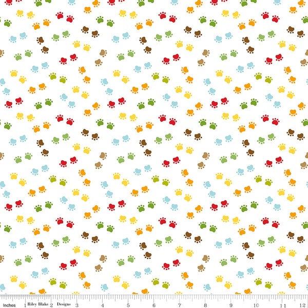 Cooper Fabric Pawesome Multi C11404-MULTI Quilting Fabric