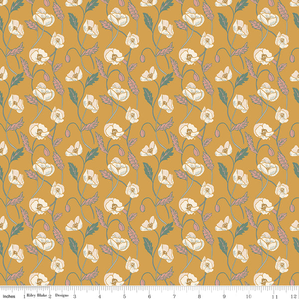 Elegance Fabric Ethereal Gold by Corinne Wells of Frannie B Quilt Co for Riley Blake Designs C12225-GOLD