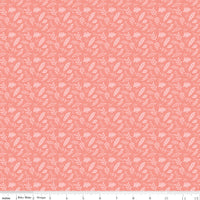 Butterfly Blossom Fabric Leaf Toss Coral by Riley Blake Designs C13275-CORAL