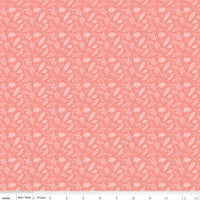 Butterfly Blossom Fabric Leaf Toss Coral by Riley Blake Designs C13275-CORAL