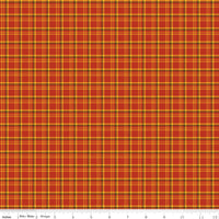 Give Thanks Plaid Red (C9525-RED) Quilting Fabric