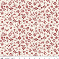 Christmas Traditions FLANNEL Snowflakes Cream (F9971-CREAM) Quilting Fabric