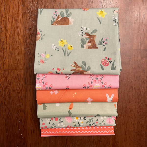 FCF Bundle - Fat Quarter: Easter Egg Hunt Mint by Natalia Juan Abello for Riley Blake Designs