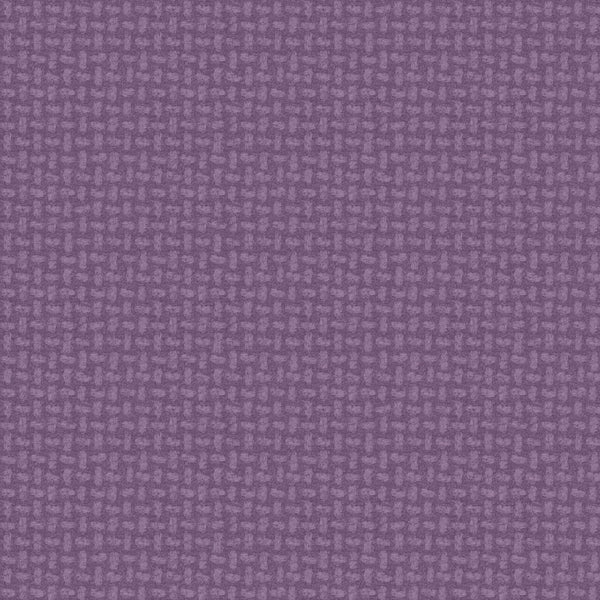 Woolies Flannel Fabric Basket Weave Purple by Bonnie Sullivan for Maywood Studio