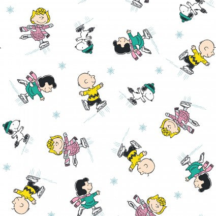 Peanuts Group Skate Fabric designed by Springs Creative
