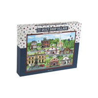 Quilt Shop Village Jigsaw Puzzle by Tara Reed