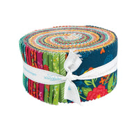 Indigo Garden Fabric Rolie Polie Jelly Roll by Heather Peterson for Riley Blake Designs RP-11270-40