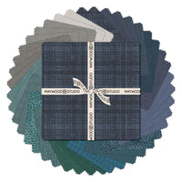 Stormy Seas 10 Inch Squares - Layer Cake - Woolies Flannel - Bonnie Sullivan - Maywood Studio